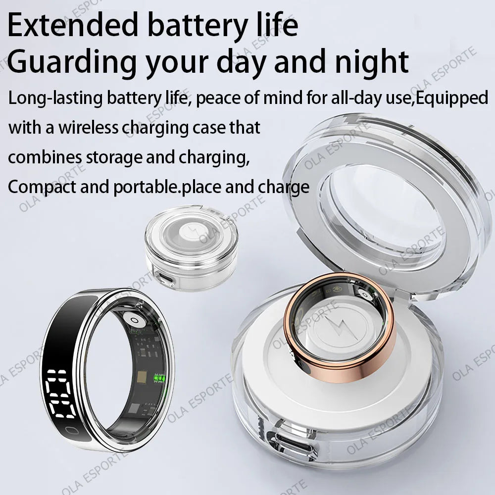 R13 Smart Ring – Display, Heart Rate & 5ATM Waterproof