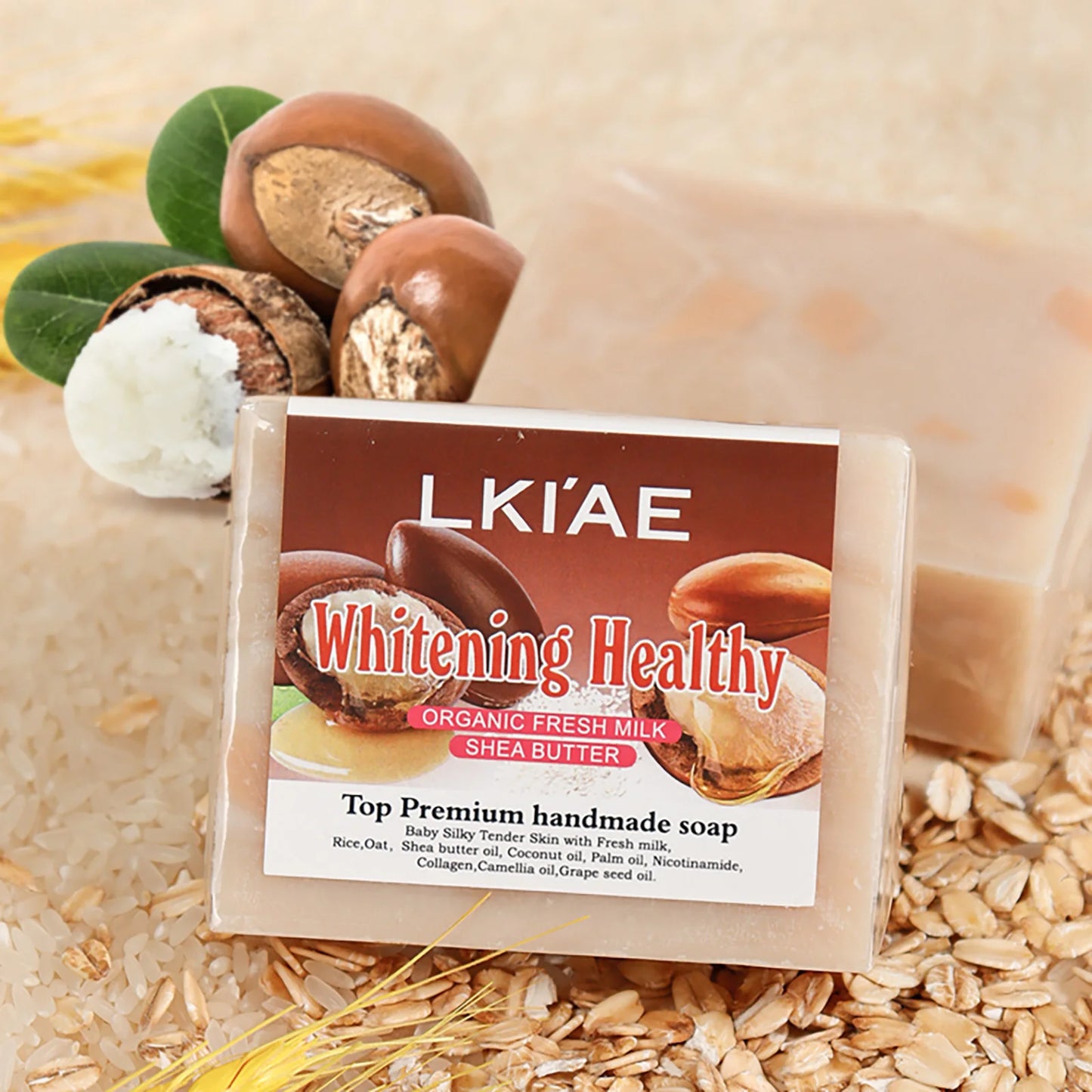 AILKE Organic Milk & Shea Butter Whitening Soap Bar 150g