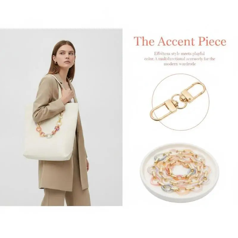 Iridescent Acrylic Chain Strap | DIY Bag & Handbag Accessory