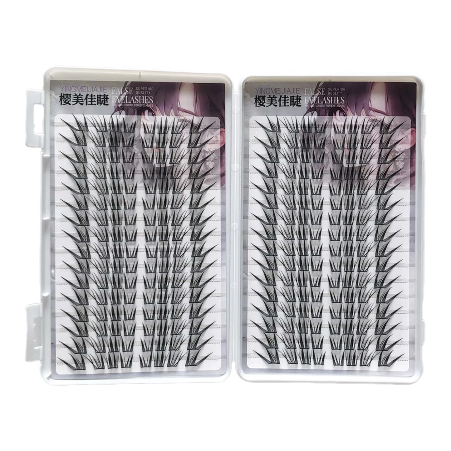 Fluffy Lazy Cat Comic False Eyelashes Korean Style Natural Look Curling Diy Eyelash Extensions For Women Daily Makeup & Party Peaceful Pleasures Health and Wellness 32 rows glues