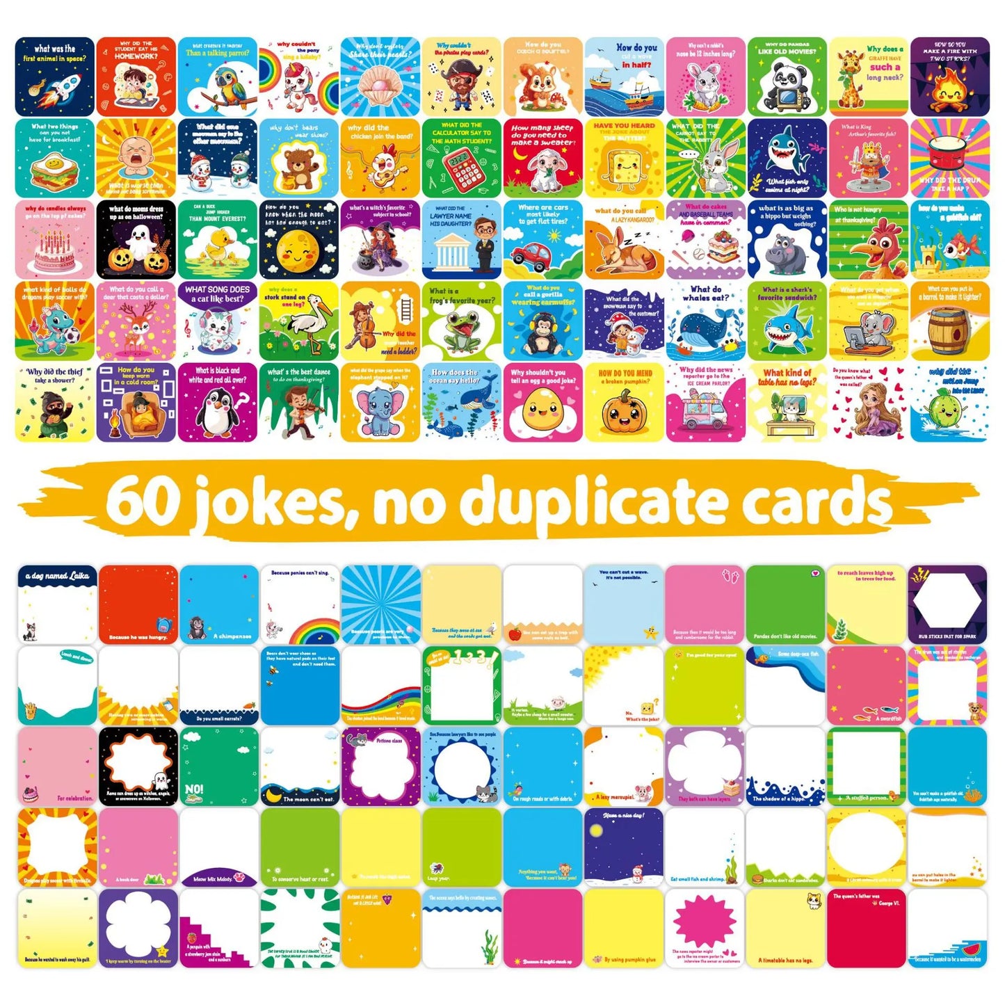 Kids Encouragement Cards Cute Cartoon English Positive Notes Writable