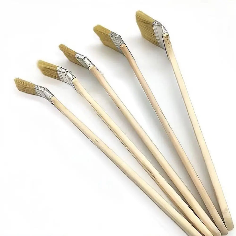 Long Handle Elbow Paint Brush – Solid Wood & Mixed Bristle