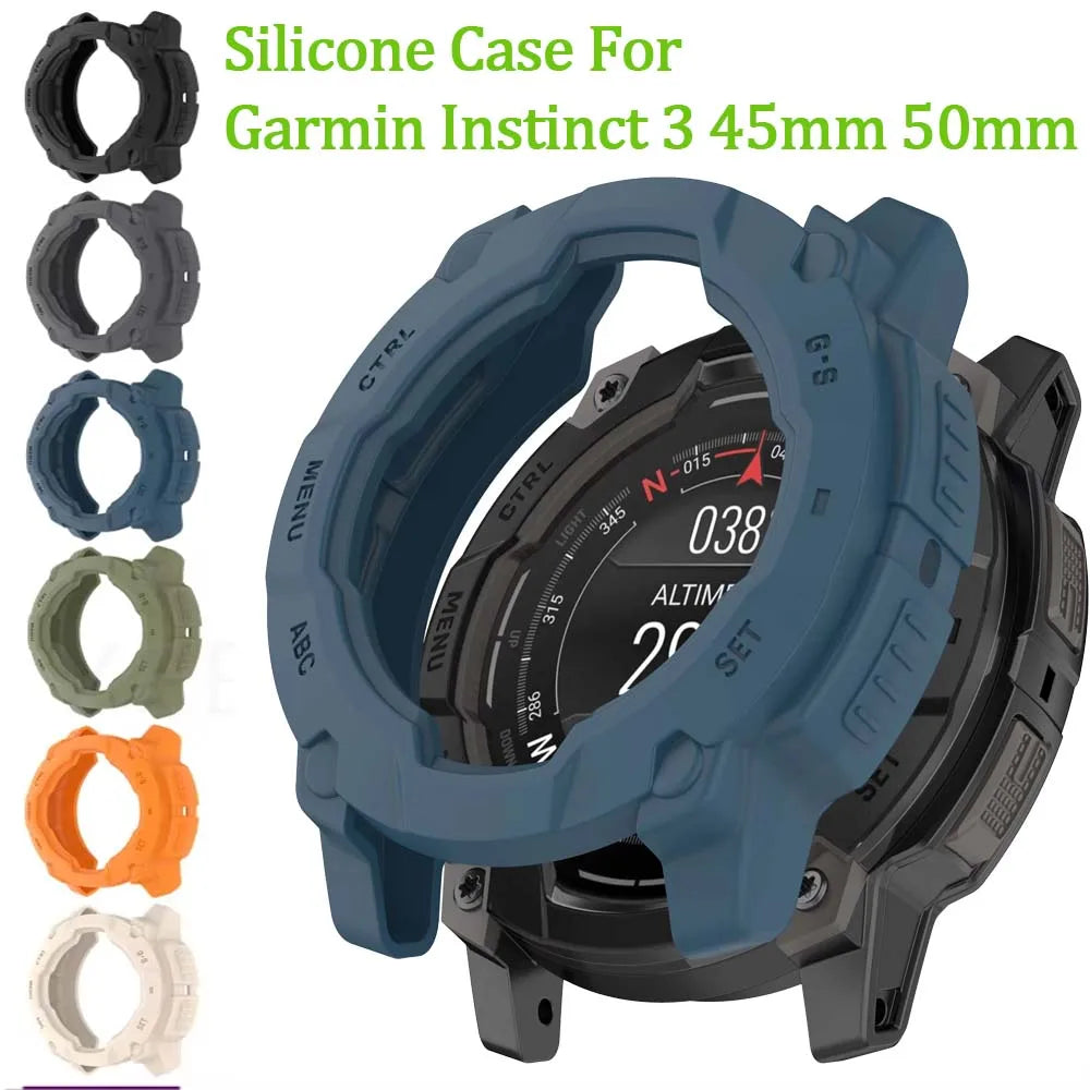 Silicone Case for Garmin Instinct 3 45mm & 50mm Protector Peaceful Pleasures Health and Wellness