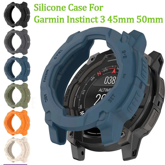 Silicone Case for Garmin Instinct 3 45mm & 50mm Protector Peaceful Pleasures Health and Wellness