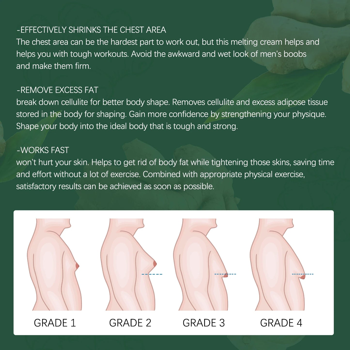 Men's Chest Firming Massage Cream | Lightweight Body Sculpting