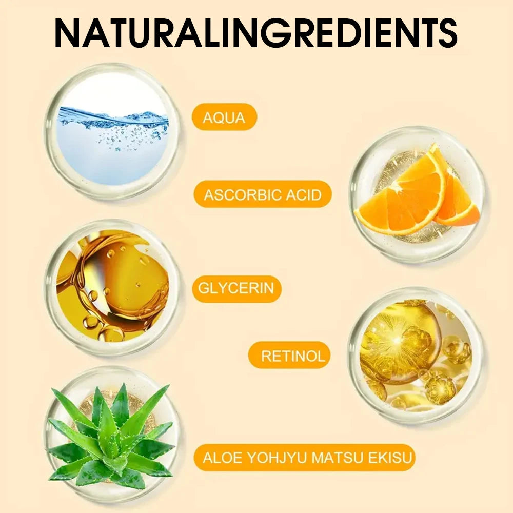 SUYARUN Retinol Aloe Vitamin C Firming Serum - Anti-Aging Face Moisturizer, Brightening, Wrinkle Reduction, Skin Tightening. Peaceful Pleasures Health and Wellness