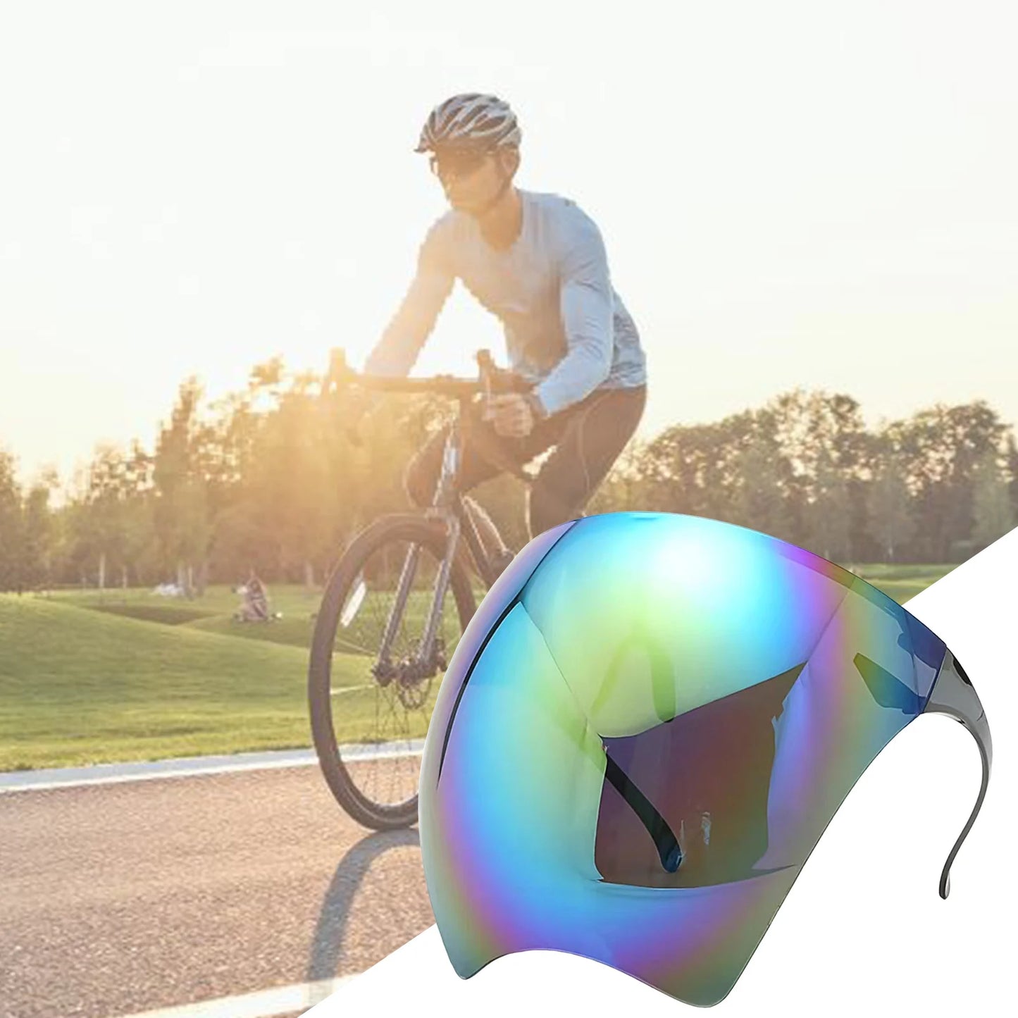 Windproof Cycling Goggle Mask Protect Eyes Outdoor Sports Full Face Goggles for Riding Motorcycles Mountain Biking Peaceful Pleasures Health and Wellness
