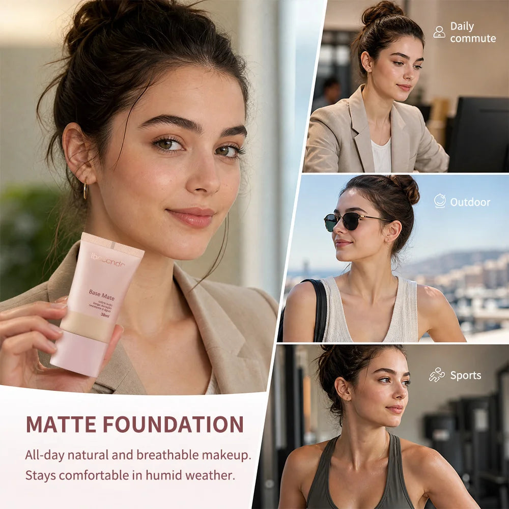 Matte Foundation Natural Coverage Smooth Skin-Friendly Deep Skin-Nourishing Long-Lasting & Waterproof Gentle Cares Foundation Peaceful Pleasures Health and Wellness