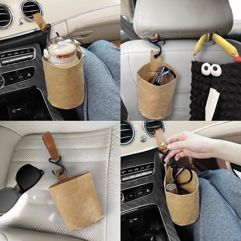 Car Trash Can & Umbrella Storage Bag | Hanging Seat Organizer Car Seat Organizer Peaceful Pleasures Health and Wellness