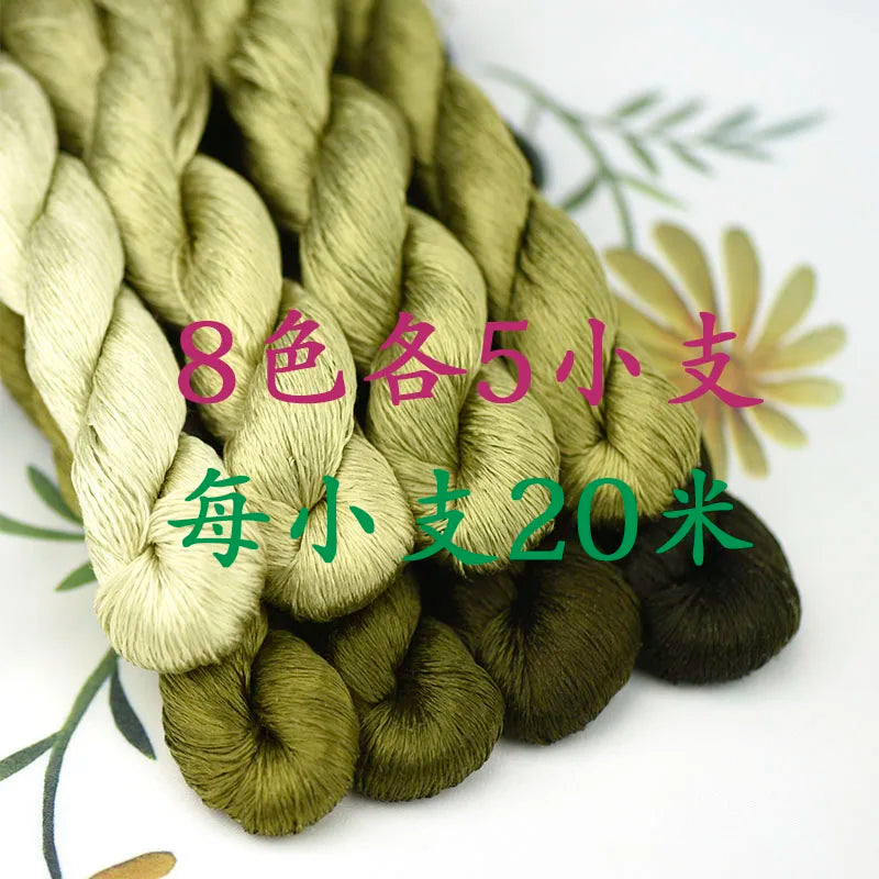 100% Silk Embroidery Thread Set – DIY Floral Hand Embroidery