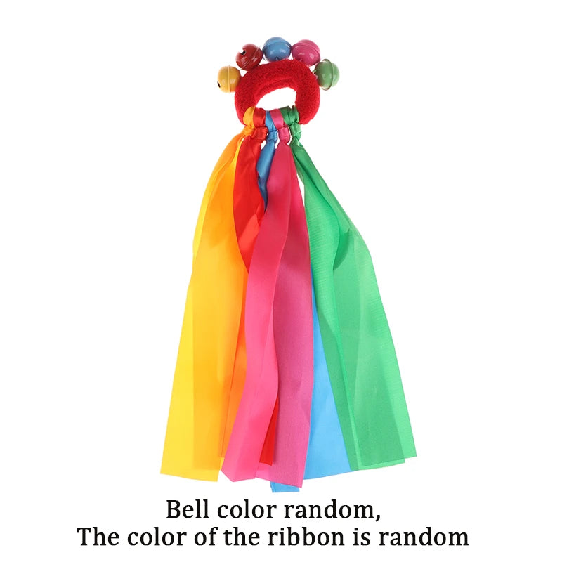 Kids Cheerleading Wrist Ribbon Pom Bracelet | Dance & Sports Prop