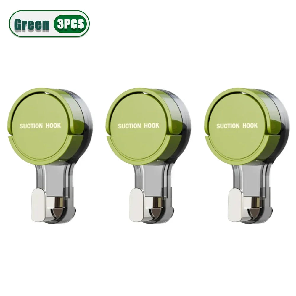 Reusable Suction Cup Hooks – Waterproof Bathroom Wall Hooks