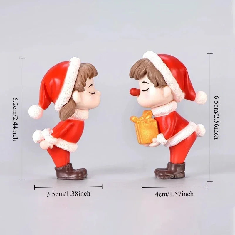 Mini Christmas Couple Dolls | Desktop Ornaments 1–20 Pairs
