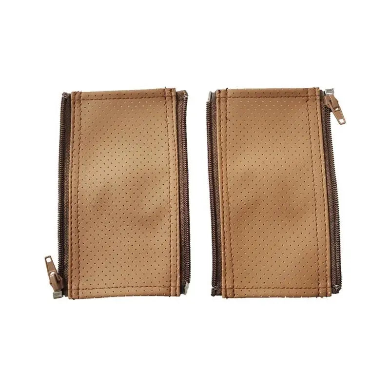 Stroller Handle Protector Covers – Zippered PU Leather 2pcs