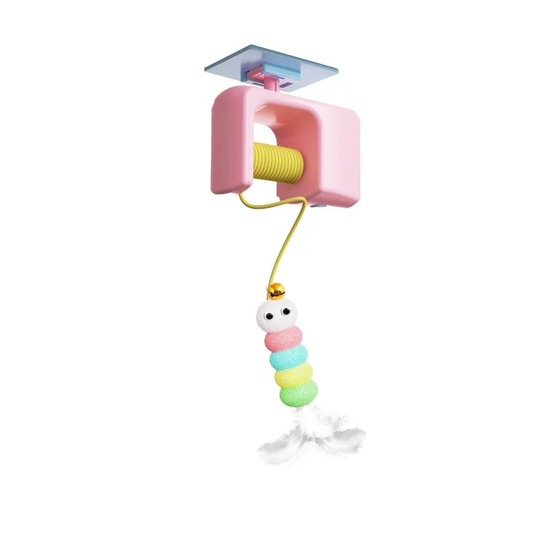 Interactive Electric Cat Toy – Caterpillar & Feather Wand