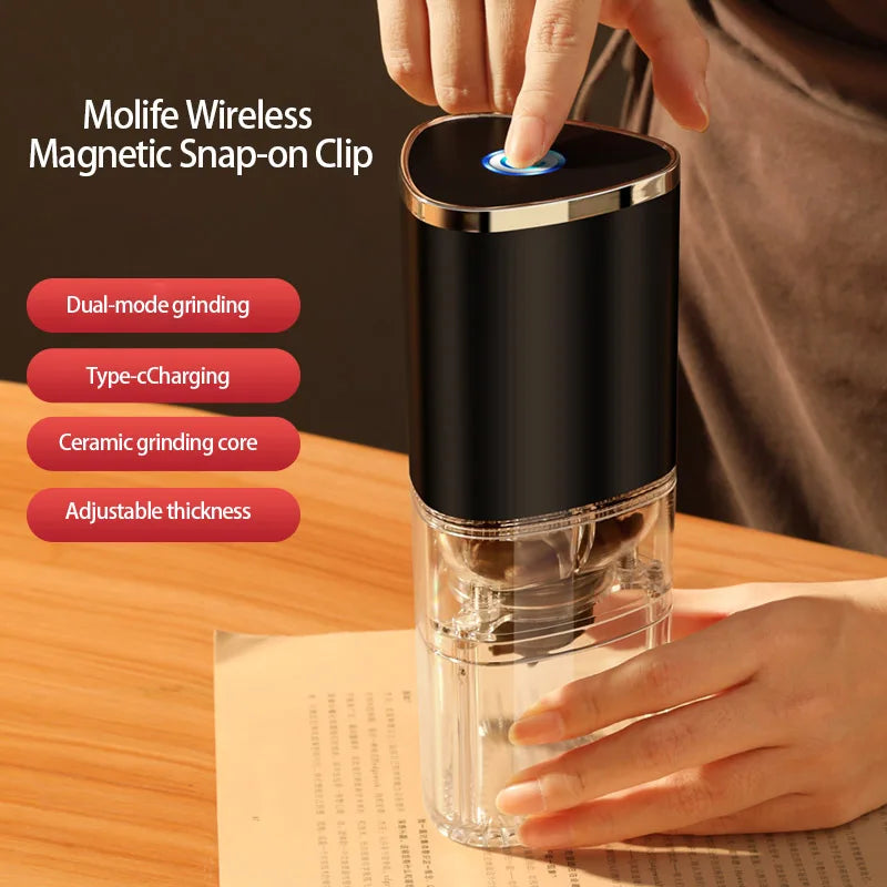 Portable Electric Coffee Grinder TYPE C USB Charge Ceramic Grinding Core Home Coffee Beans Pulverizer Grinder Peaceful Pleasures Health and Wellness
