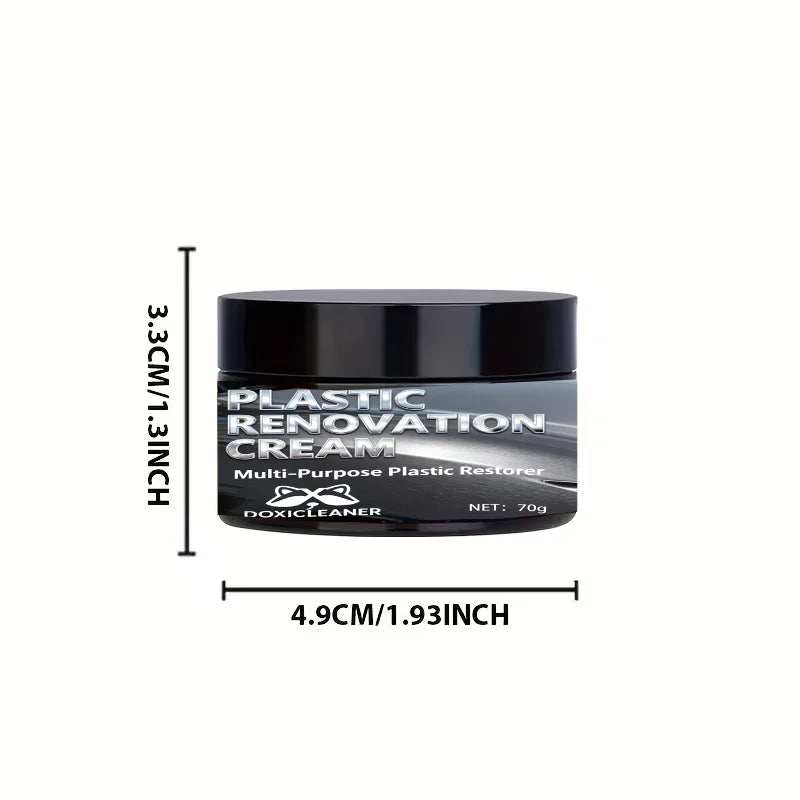 Plastic Repair Paste & Tire Shine | UV Protection 5-Min Fix
