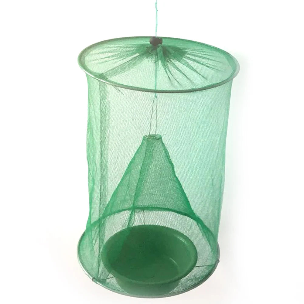 Reusable Hanging Fly Trap Cage – Foldable Pest Control for Home & Garden Peaceful Pleasures Health and Wellness