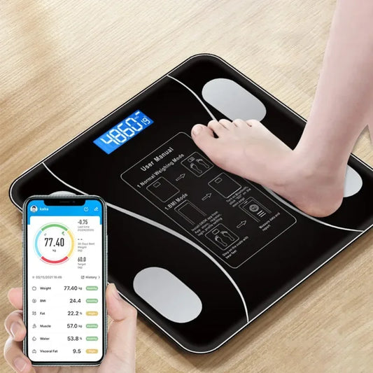Smart Digital Body Weight & Body Fat Scale | Bluetooth Body Fat Scale Peaceful Pleasures Health and Wellness