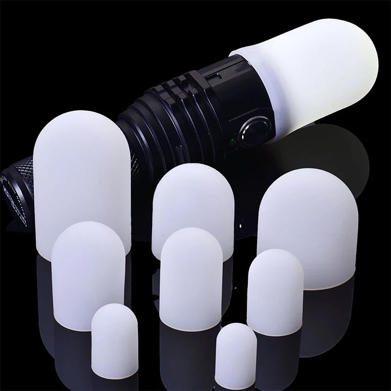 2Pcs Silicone Elastic Flashlight Lampshade For SP31 SP35 IF22A C8G IF25A SP36 S2 C8 EA01 TS21 Q8 14-75MM Torch Peaceful Pleasures Health and Wellness
