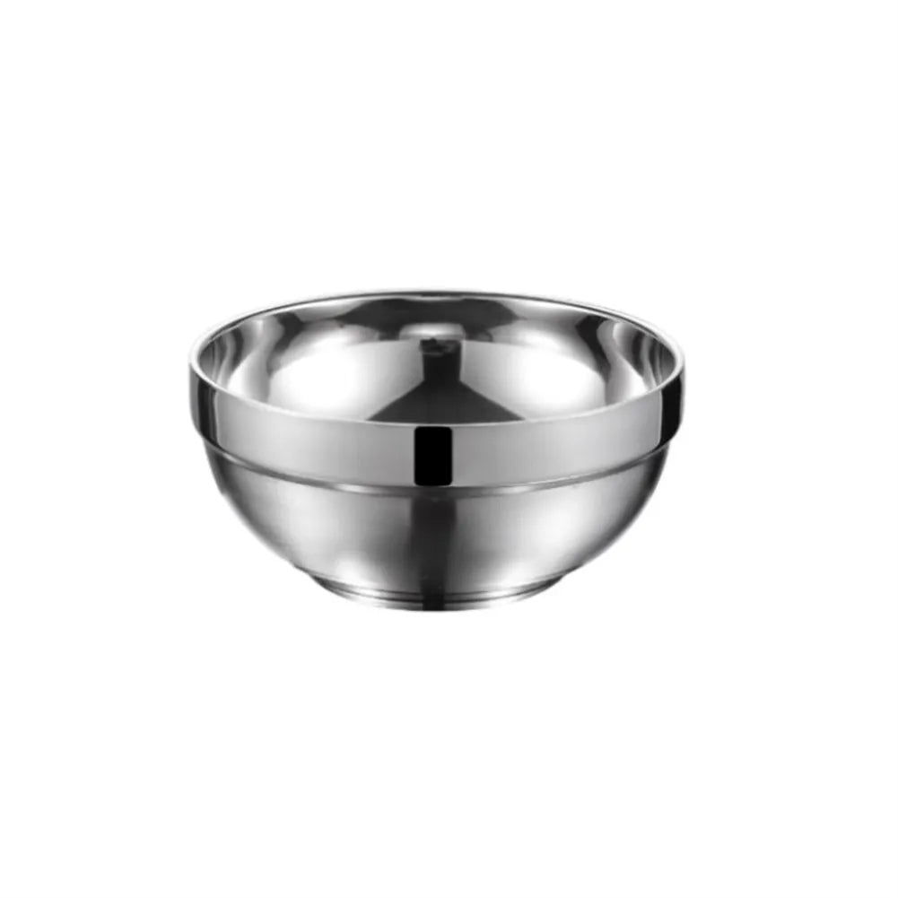 Stainless Steel Bowl Double Layer Thickening Family Kitchens Outdoor