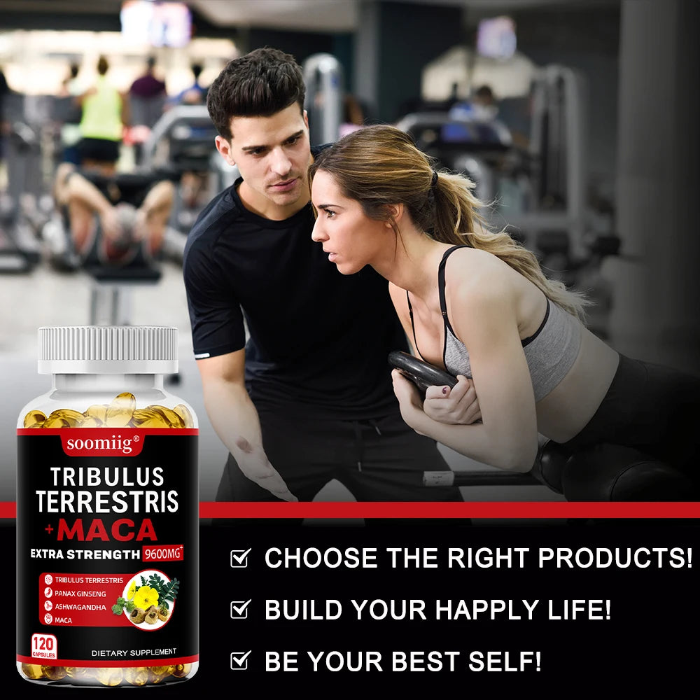 Tribulus Terrestris & Maca Capsules | Energy & Stamina Boost