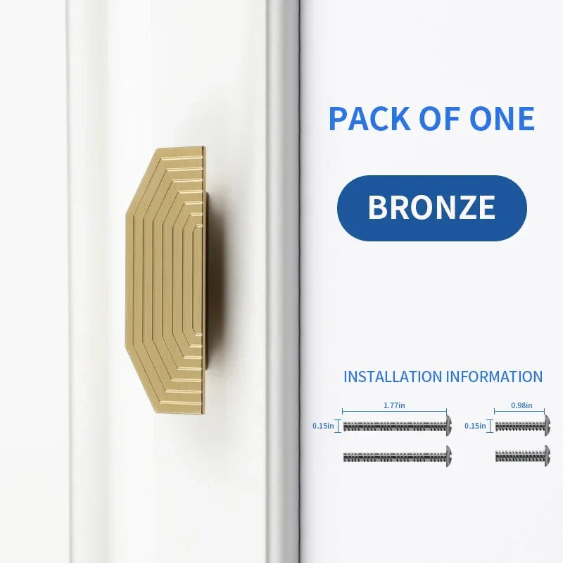 Gold Brass Cabinet Pulls – Half Round Drawer & Door Handles