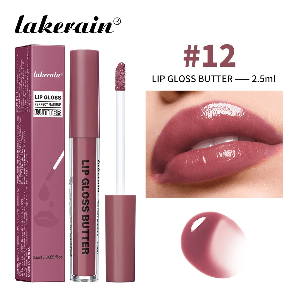 Lakerain Glossy Lip Gloss Butter – Mirror Finish & Moisturising