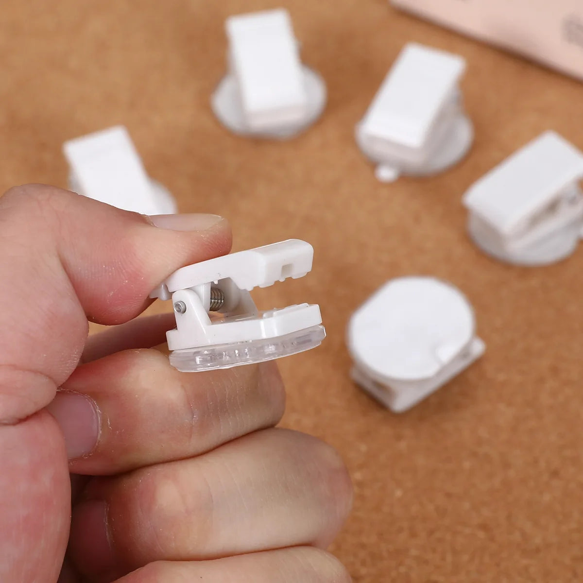 Mini Rotating Acrylic Clips | Self-Adhesive Note & Food Seal Clip