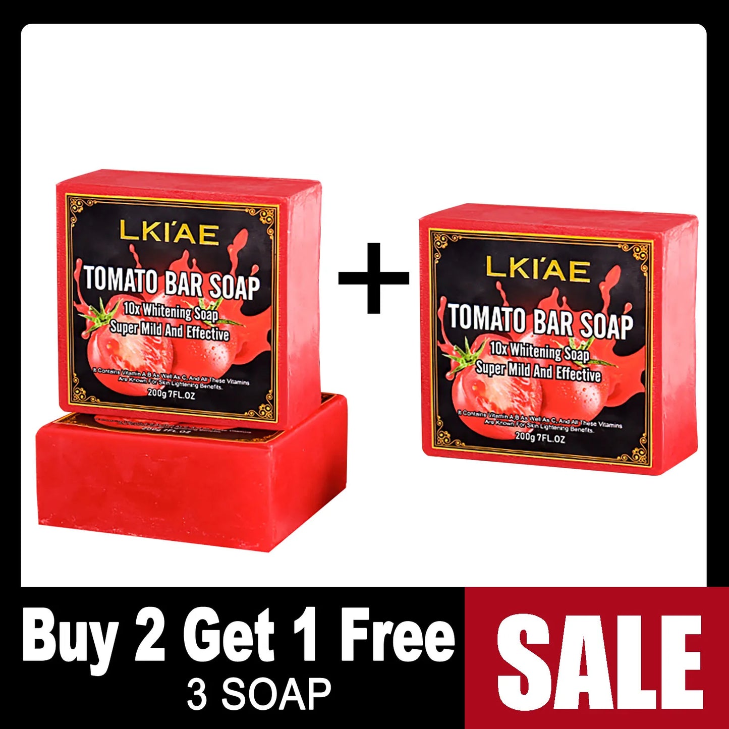 AILKE Tomato Brightening Exfoliating Soap Bar 200g