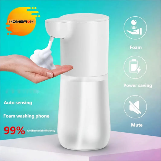 HOMEFISH Smart Sensor Automatic Soap Dispenser 350ml USB Charging Contactless Soap Foam Dispenser Hand Sanitizer Machine Peaceful Pleasures Health and Wellness