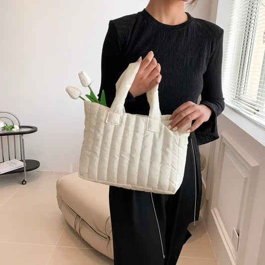 Large Capacity Women's Tote Bag – Padded Elegant Shoulder Bag Women's Tote Bag Peaceful Pleasures Health and Wellness