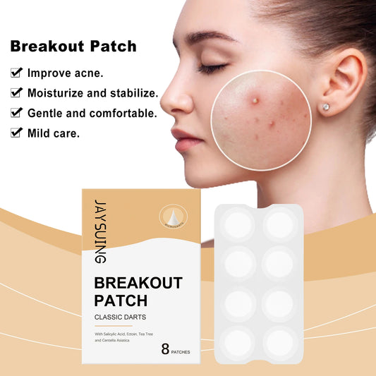 Jaysuing Micro Dart Acne Patches | Salicylic & Ectoin, 8 Pack Acne Spot Patches Peaceful Pleasures Health and Wellness