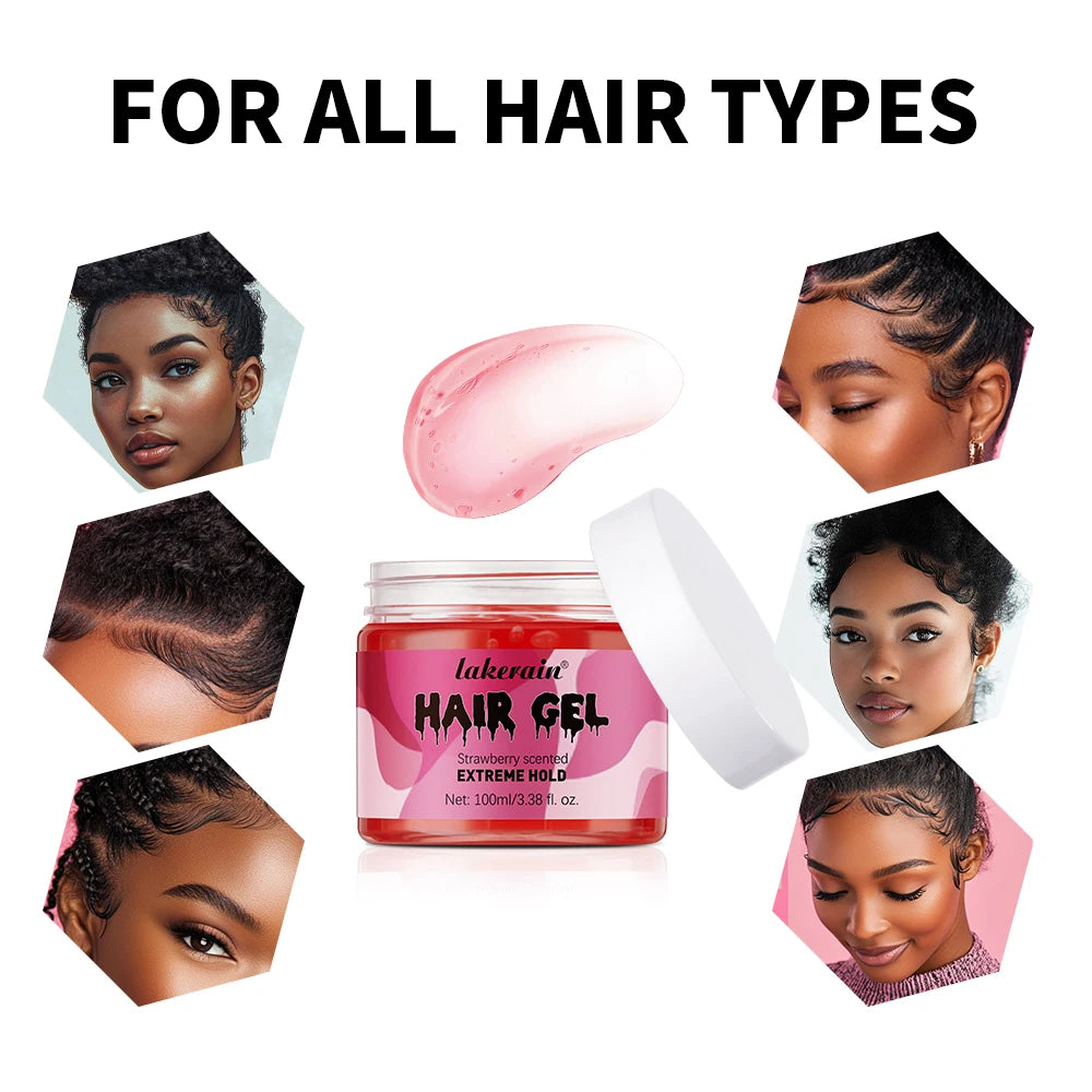 Lakerain Edge Control Hair Cream – Anti-Frizz Curl Defining Gel Edge Control Hair Gel Peaceful Pleasures Health and Wellness