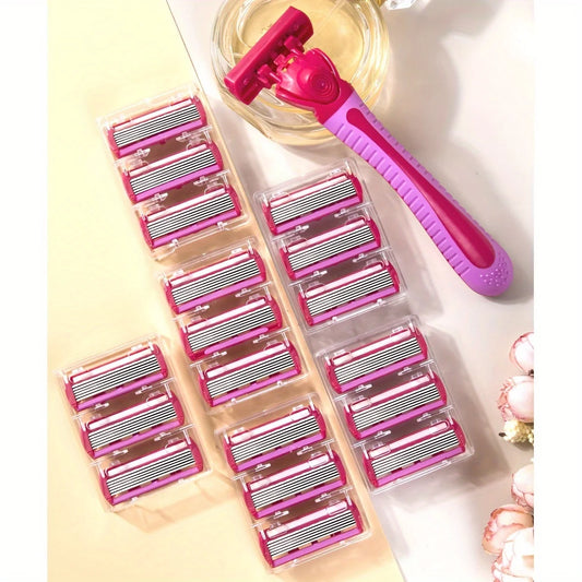 Women's 6-Blade Safety Razor – Bikini & Body Hair Shaver Women's Safety Razor Peaceful Pleasures Health and Wellness