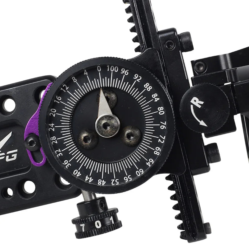 Compound Bow Sight Single Pin Scope Hunting Shooting Archery