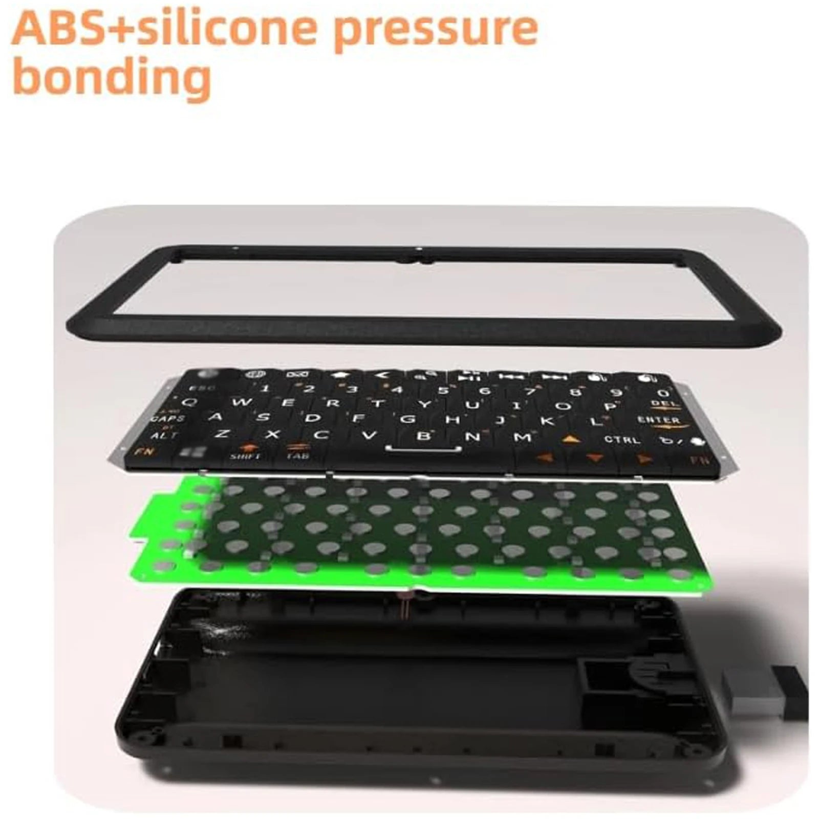 Mini Keyboard With Bluetooth 5.0/2.4G 64 Keys RGB Backlight Options Rechargeable Battery Type-C For Win/For iOS/For Android Peaceful Pleasures Health and Wellness