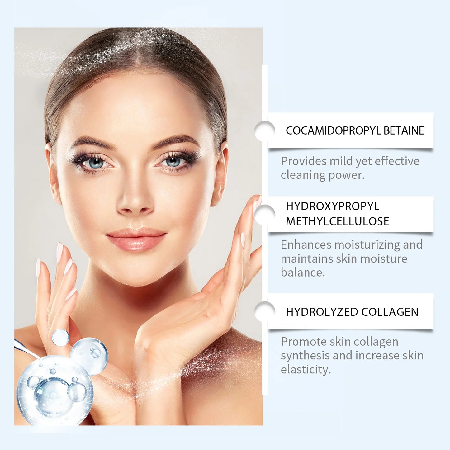 Collagen Facial Cleanser Mousse – Oil Control & Firming Foam