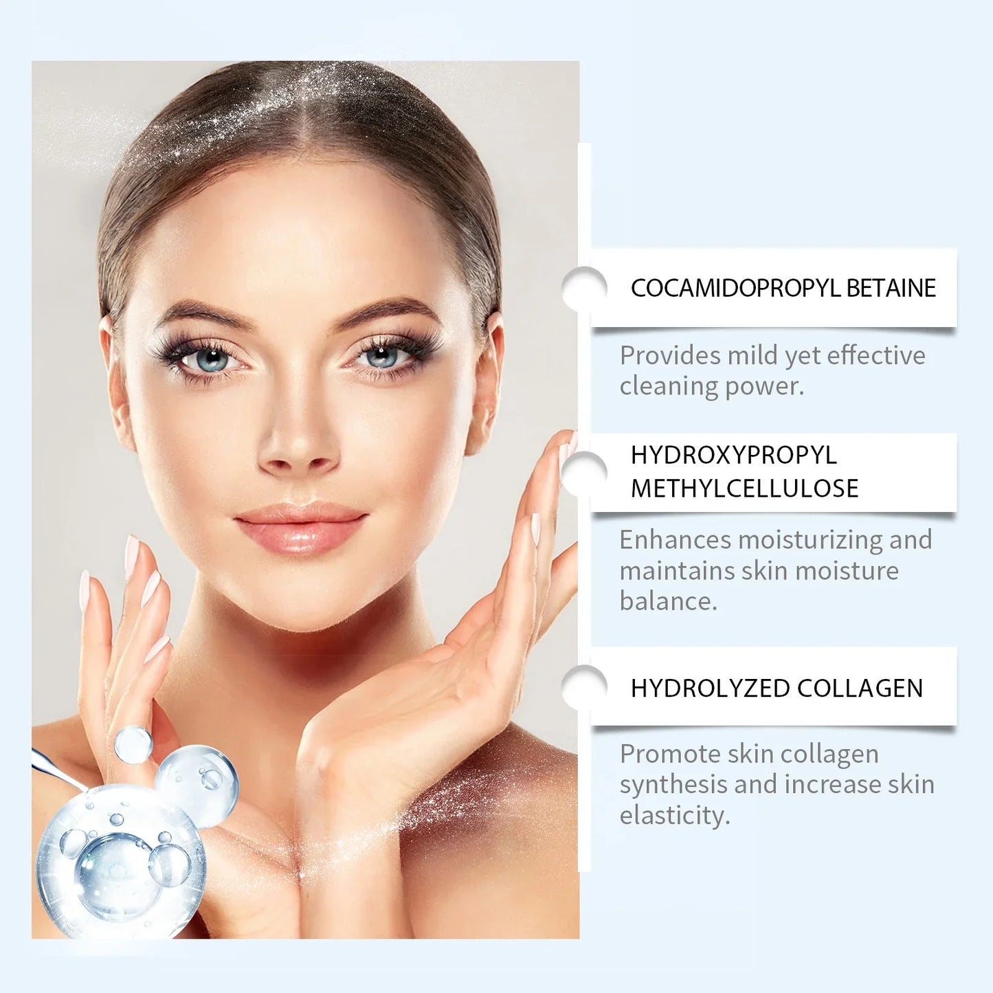 Hoygi Collagen Facial Cleanser Mousse – Oil Control & Firming