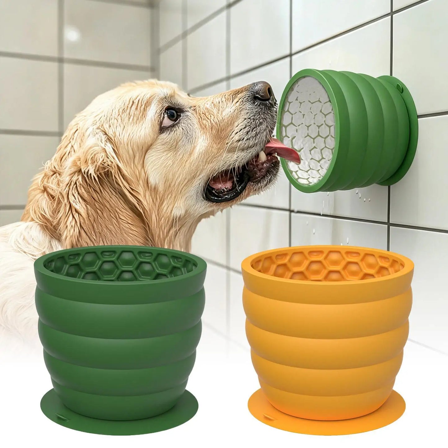 Silicone Slow Feeder Dog & Cat Bowl | Anti-Slip Maze Dish