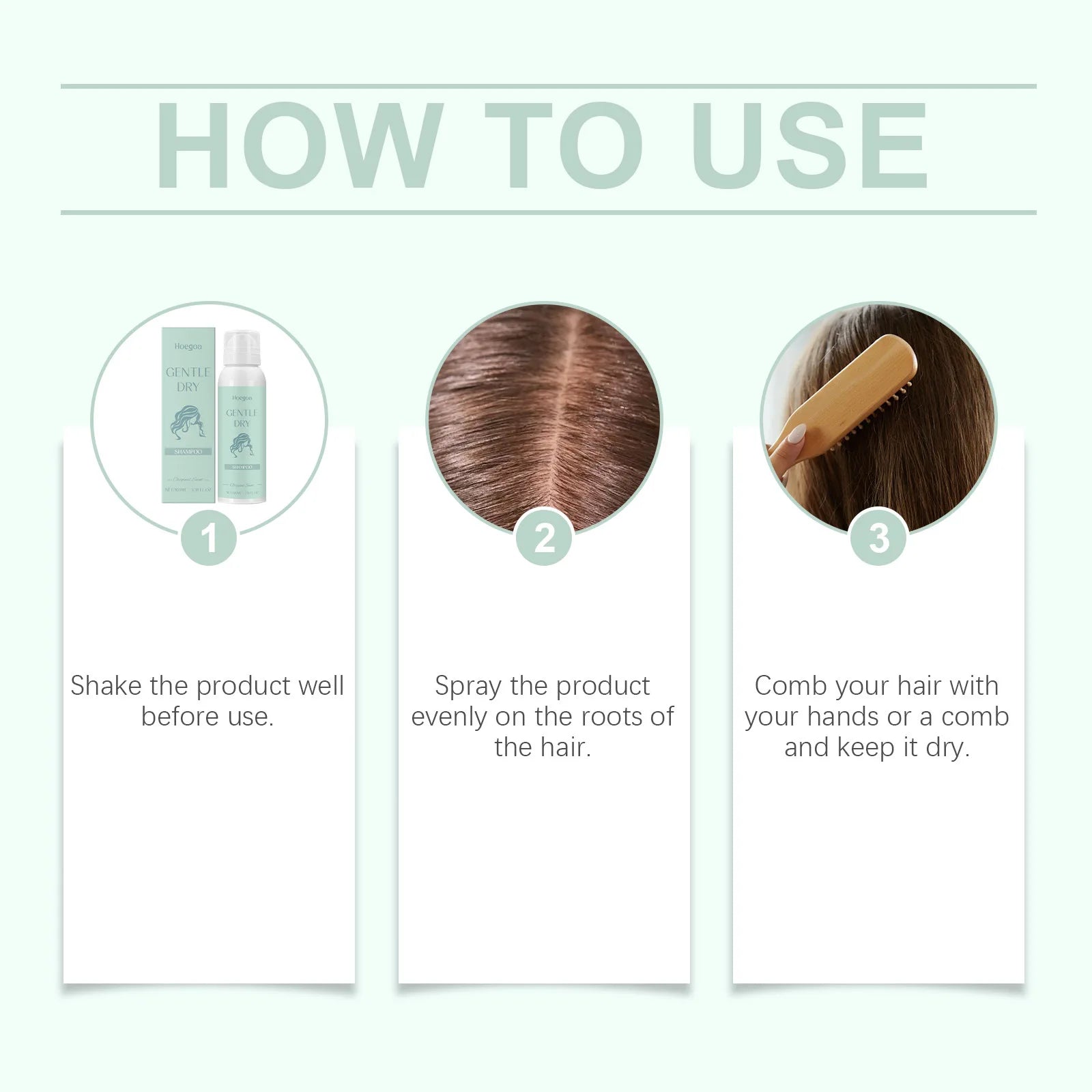 HOEGOA Dry Shampoo Spray | Oil Control & Volume – 100ml Dry Shampoo Spray Peaceful Pleasures Health and Wellness