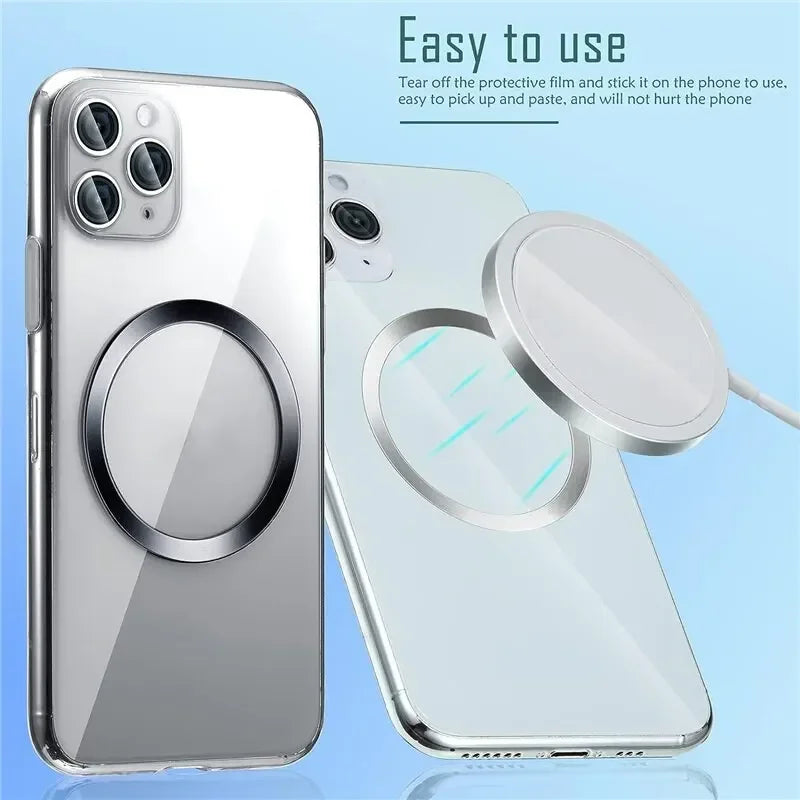 2026 10/5PCS for Magsafe Magnetic Plate Ring Universal Stickers Support Wireless Charger Metal Plate Sheet for Phone Peaceful Pleasures Health and Wellness