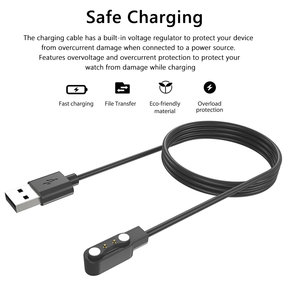 Zeblaze Vibe 7 Pro Magnetic USB Charging Cable 1M Peaceful Pleasures Health and Wellness