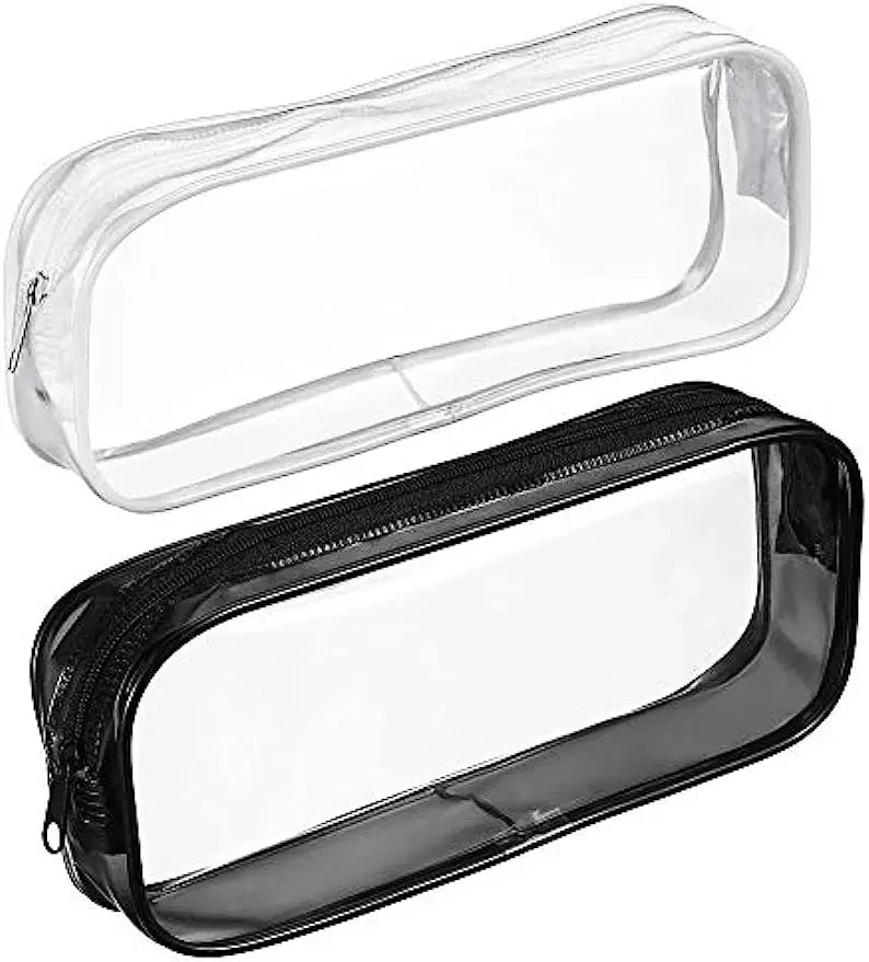 Kawaii Transparent Pencil Case Large Capacity Waterproof PVC