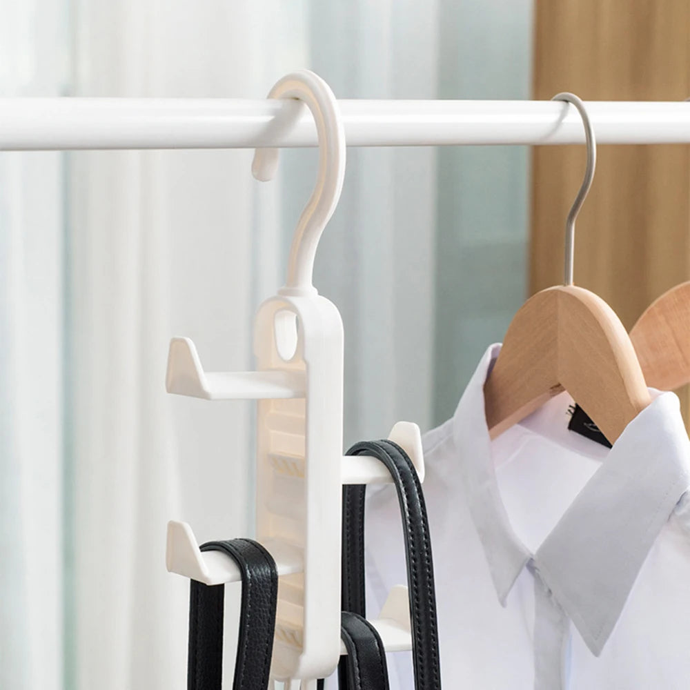 Storage artifact wardrobe storage multifunctional clothes hanger with no trace hanging bag rack, hat door, no punching hanging h Peaceful Pleasures Health and Wellness
