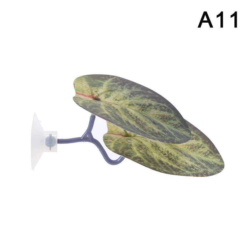 Artificial Aquarium Leaf Plant – Fish Resting & Hiding Decor