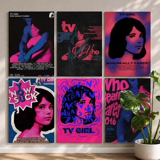 Band T-TV GirlS Poster HD Self Adhesive Waterproof Wall Art Ideal for Home Office Dorm Bedroom Great Gift Peaceful Pleasures Health and Wellness