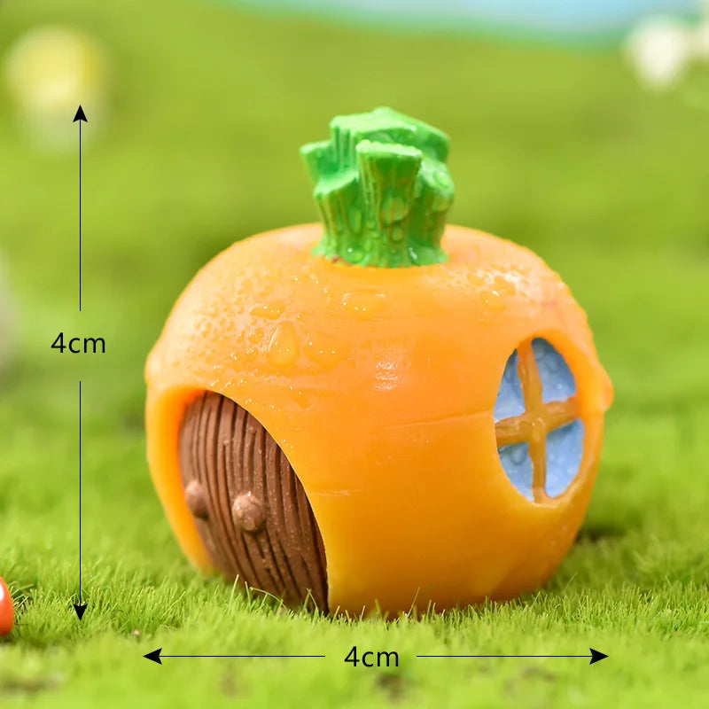 1Pcs Rabbit Miniature, Figurines Carrot Fairy Garden, Mini DIY Ornament, Micro Landscape Decorations for Home Kitchen Cake decor Peaceful Pleasures Health and Wellness 1
