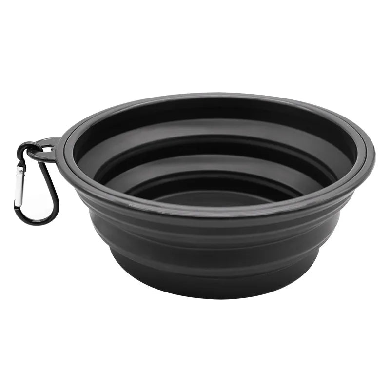 Collapsible TPE Pet Travel Bowl for Dogs & Cats – 350ml