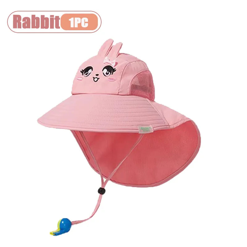Kids Wide Brim UV Sun Hat | Boys & Girls Bucket Cap